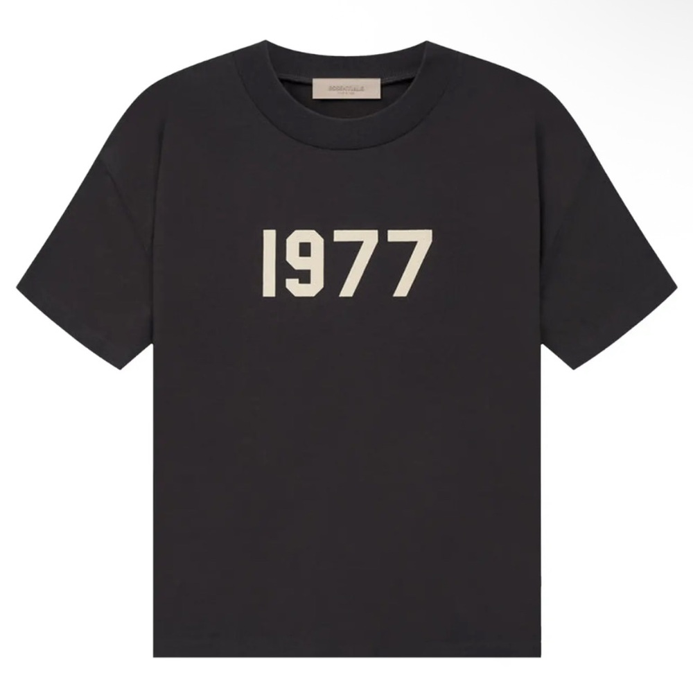 Fear of God Essentials Dark Brown T-Shirt with 1977 Print XL